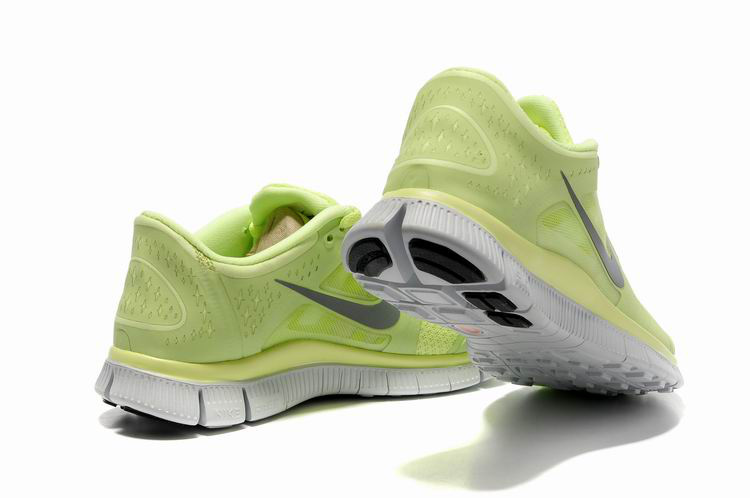 Hot Nike Free5.0 Women Shoes Gray/Greenyellow
